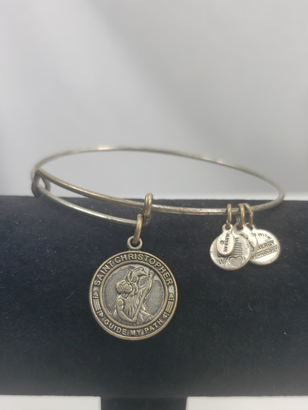 Alex & Ani Silver Tone Saint Anthony Bracelet